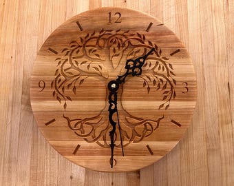 Tree of Life Clock Vcarve File: CNC Ready (Digital Download)