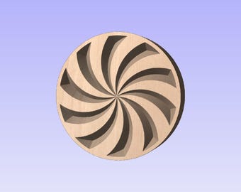 3" Cookie Stamp CNC File (Digital Product, NO Physical Product Will Ship)