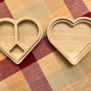 Heart Shaped Box with Dividers (CNC files only, no physical product will ship)