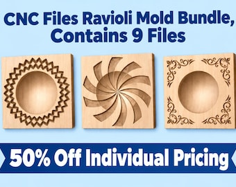 Ravioli Mold CNC File Bundle  (CNC files only, no physical product will ship)