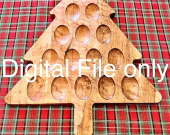Christmas Tree Deviled Egg Tray CNC Files (Digital Download)