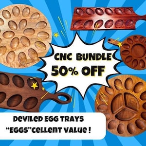 Paquete de bandejas para huevos rellenos: ¡9 bandejas para huevos diferentes! (Solo archivos digitales, no se enviará ningún producto físico)