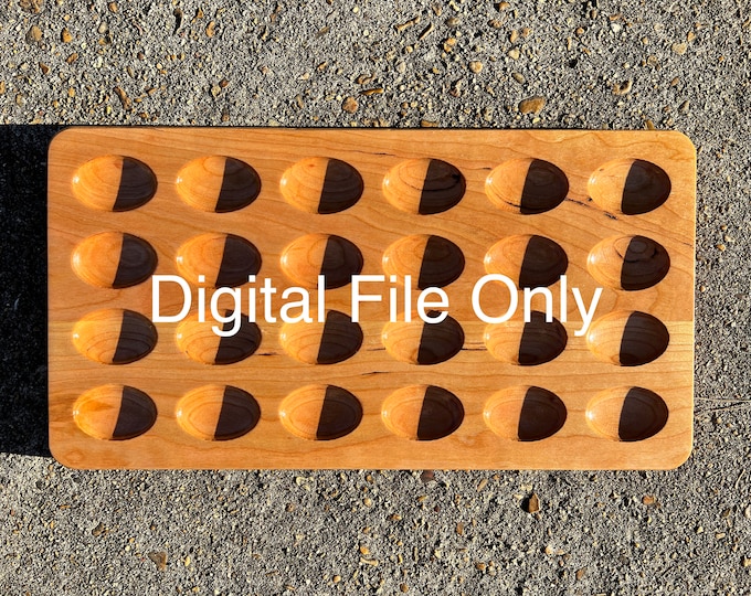 Small Deviled Egg Plate / Platter in Cream, Blue, and Teal Ceramic