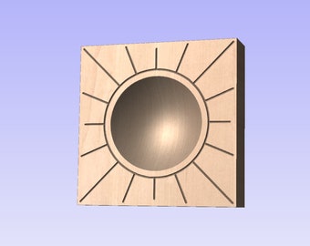Ravioli Mold Summer Sun   (CNC files only, no physical product will ship)