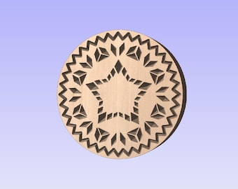 3" Cookie Stamp CNC File (Digital Product, NO Physical Product Will Ship)