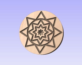 3" Cookie Stamp CNC File (Digital Product, NO Physical Product Will Ship)