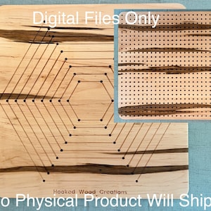 Crochet Blocking Board CNC File: Squares & Hexagons (Digital Download)