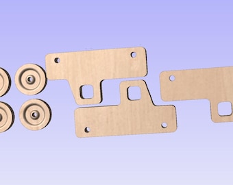 CNC File for Toy Pickup Truck, VCarve and SVG file included