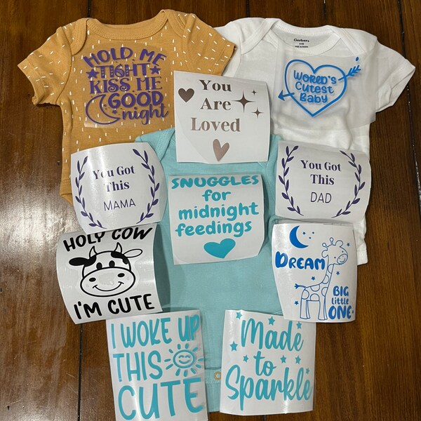 Iron on Decals Baby Girl Baby Shower Etsy