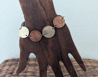 Various Multi-Coin • Upcycled Coin Bracelet
