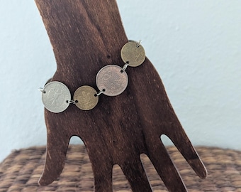 Germany Multi-Coin • Upcycled Coin Bracelet