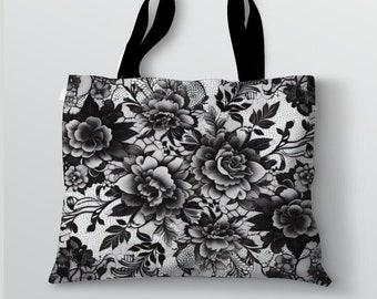 Large Canvas Tote Bags with Inner Zippered Pocket