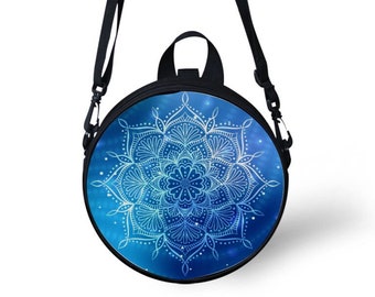 Borsa rotonda da donna - Borse a tracolla - Borse a tracolla