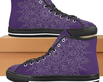 Hi Top Canvas Sneakers, Men and Woman's Sizes, Comfy Shoes