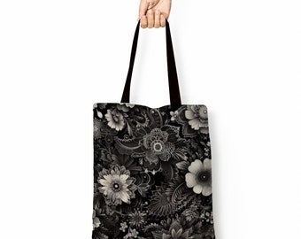 Canvas Tote Bags with Button Closure