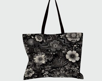 Large Canvas Tote Bags with Inner Zippered Pocket