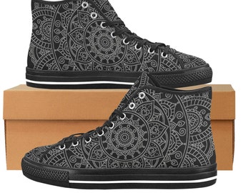 Hi Top Canvas Sneakers, Men and Woman's Sizes, Comfy Shoes