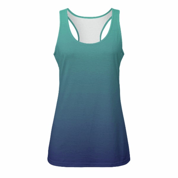 Multiple Colors, Ombre Gradient, Women's Tank Top