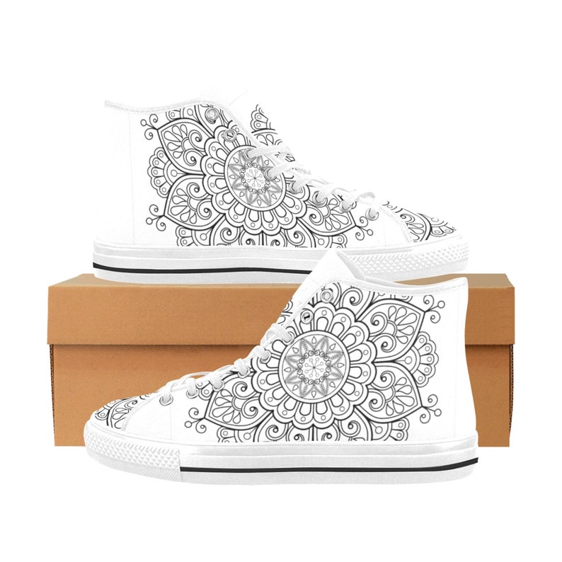 Women's Hi Top Canvas Sneakers, Comfy Shoes