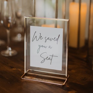 Wedding Seating Chart Printable, We Saved You a Seat, Seating Chart Sign, Wedding Sign