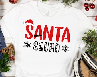 Santa Squad Shirt, Christmas Squad Shirt, Santa Claus Shirt, Christmas Shirt, Christmas Gift, Xmas Tshirts, Family Matching Christmas Shirts