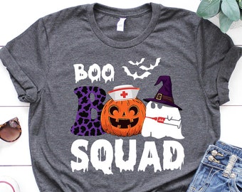 Boo Boo Squad Shirt, Halloween Nursing Shirt, Halloween Party Tee, Funny Halloween, Halloween Nurse Shirt, Boo Shirt, Halloween Shirt