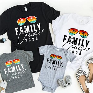 Camiseta de crucero familiar 2025, camisetas familiares a juego para vacaciones, camisetas de crucero familiar, equipo de crucero 2025, camiseta de crucero, conjuntos familiares a juego