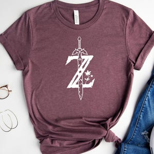 Zelda Breath Of The Wild Logo, Zelda Shirt, Zelda Gift, Triforce Tshirt, Hylian Crest Shirt, Gamer Shirt, Gift For Gamer, Game Lover Shirt
