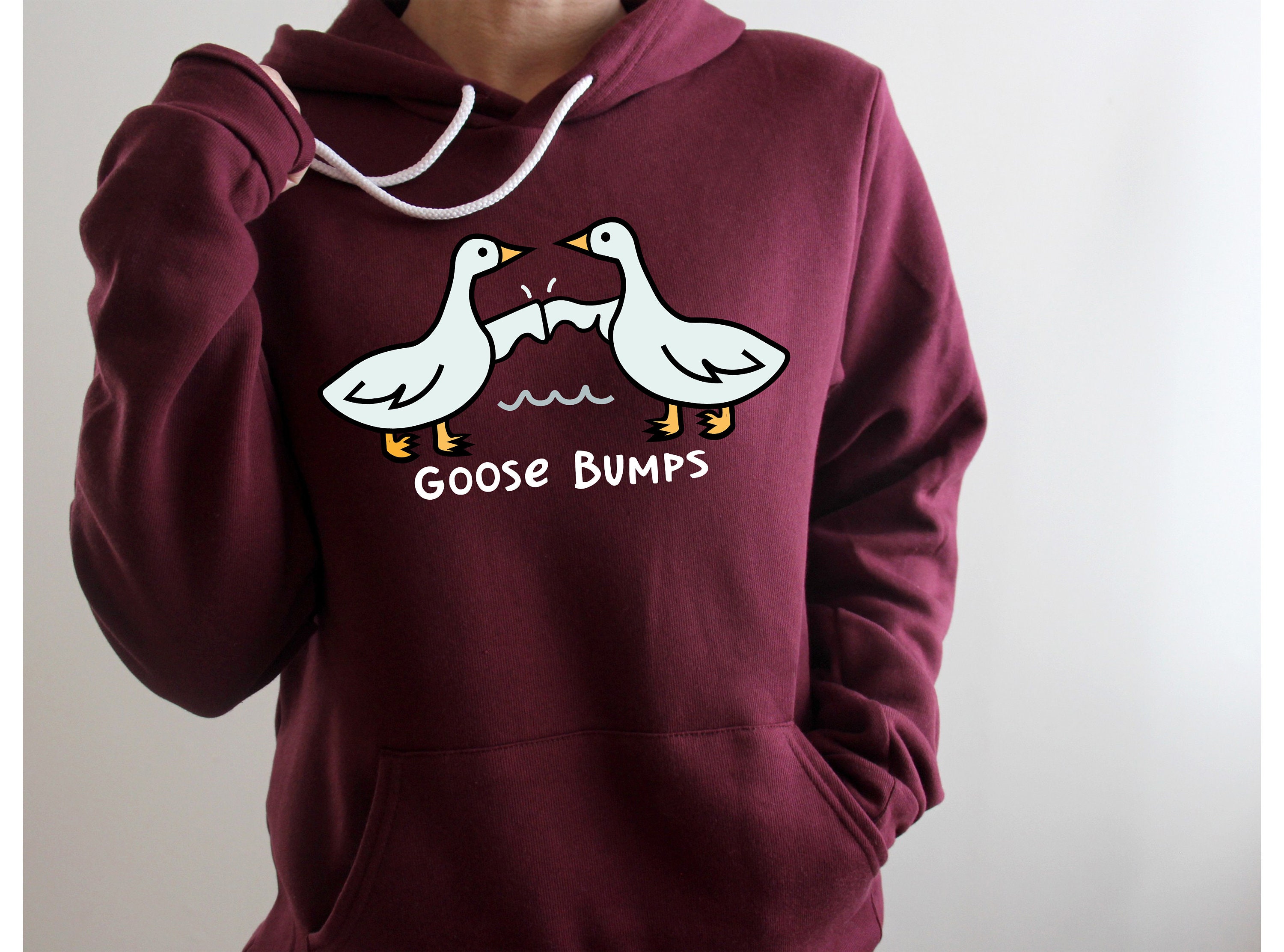 Goose Bumps Sweatshirt, Funny Goose Sweatshirt, Meme Hoodie, Silly Joke ...