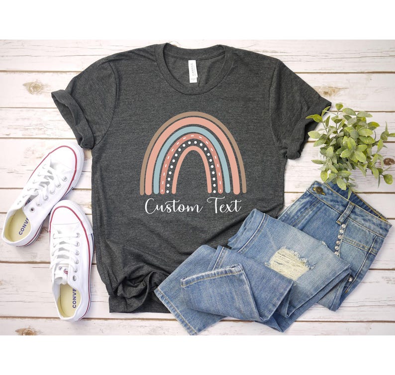 Personalized Rainbow Shirt, Custom Rainbow Shirt, Kindness Shirt, Rainbow Lover, Rainbow Birthday Gift, Rainbow Shirt for Kids, Gift For Mom image 2