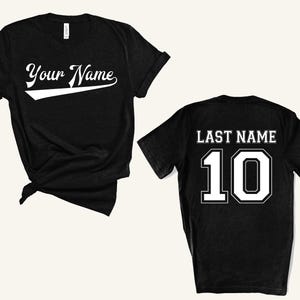 Custom Team Name Jersey Shirt, Custom Baseball Shirt, Sports Team Shirts, Custom Jersey Shirt, Custom Sport Shirts, Personalized Custom Tees image 2
