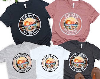 Custom Camp Shirt, Custom Camp Shirt, Camp Crew Shirt, Girl Scout Shirt, Boy Scout, Camping Family Shirt, Camping Shirt, Camping Group Shirt