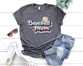 Baseball Mom Retro Shirt, Baseball Mama Shirt, Cute Shirt for Women, Mother's Day Gift, Baseball Mother, Baseball Lover Gift, Gift For Mom