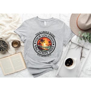 Custom Summer Shirt, Family Vacation Shirts, Custom Family Vacation Shirts, Custom Shirt, Personalized Family Shirt, Beach Summer Shirt image 2