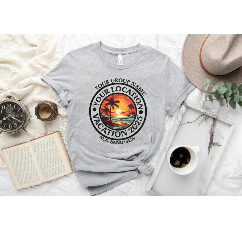 Custom Summer Shirt, Family Vacation Shirts, Custom Family Vacation Shirts, Custom Shirt, Personalized Family Shirt, Beach Summer Shirt image 2