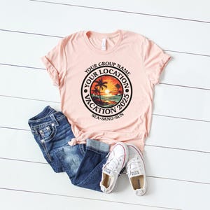 Custom Summer Shirt, Family Vacation Shirts, Custom Family Vacation Shirts, Custom Shirt, Personalized Family Shirt, Beach Summer Shirt image 4