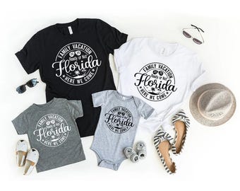 Family Vacation Florida 2025 Shirt, Family Vacation Shirt, Family Trip Shirts, Florida Trip Shirt, Vacation Shirts, Family Matching Shirts