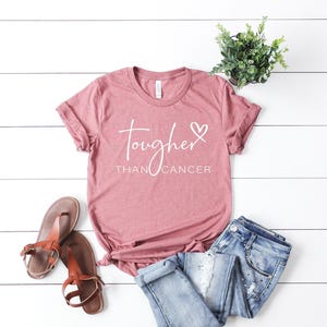 Tougher Than Cancer Shirt, Cancer Fighter Shirt, Breast Cancer Shirt, Strong Women Shirt, Cancer Awareness Shirt, Cancer Ribbon Shirt