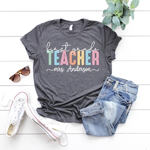 Custom Name Teacher Shirt, Personalized Teacher Shirt, Back to School Shirt, Teacher Gifts, 1st Grade Teacher Shirt, First Grade Teacher Tee