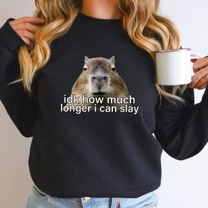 Sarcastic Hoodie, Sarcastic Sweatshirt, Idk How Much Longer I Can Slay, Funny Sayings Sweatshirt, Funny Sweatshirts, Meme Shirt, Funny Shirt image 5