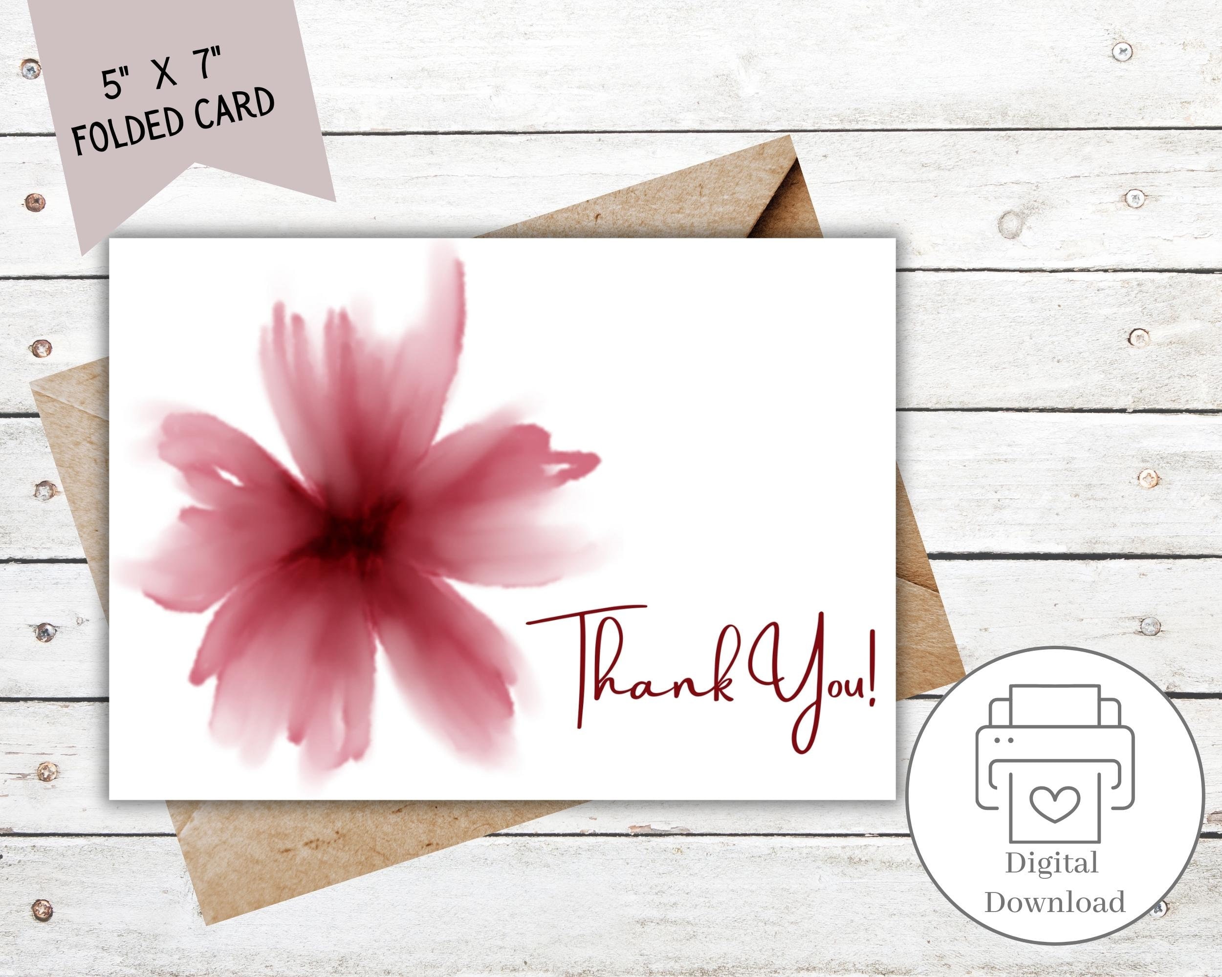 Thank You Printable Card Instant - Il Fullxfull.5057203256 Csd7 