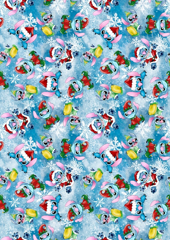  Lilo and Stitch Christmas Gift Wrapping Paper 40 Sq. Ft, New :  Health & Household