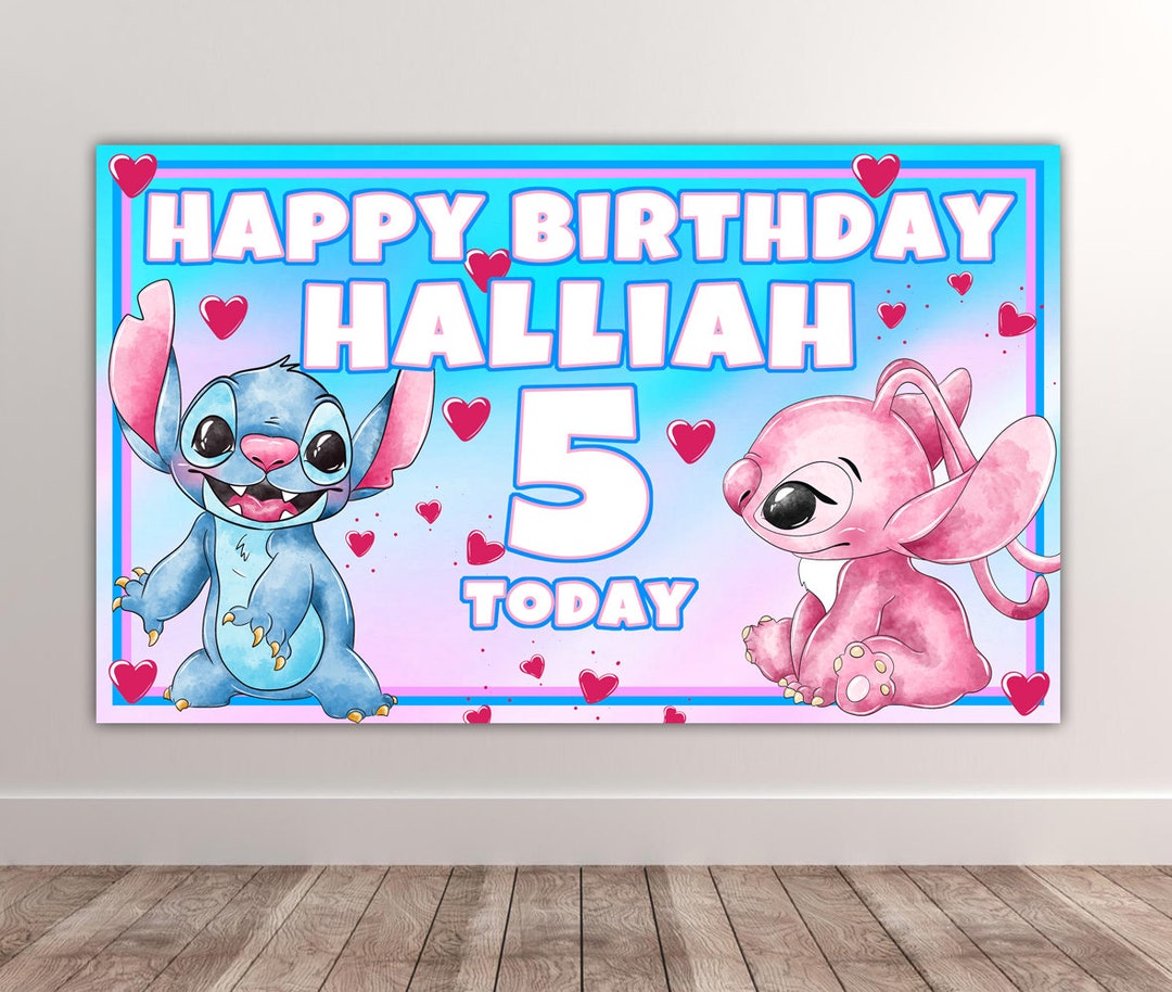Lilo & Stitch Happy Leaves Kids Personalized Children's Birthday