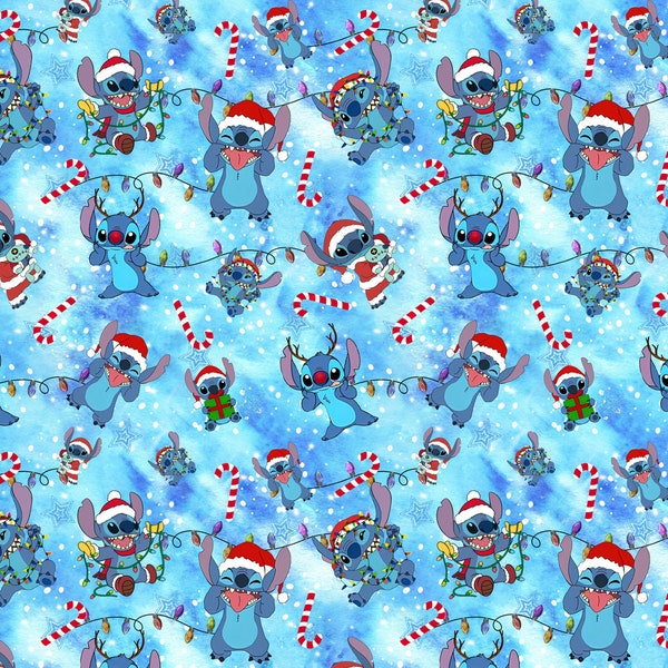 2 x STITCH Christmas Wrapping Paper - Lilo and Stitch Gift Wrap - Disney Gift Wrap - Disney Wrapping Paper - Stitch Gift Wrap - Disney