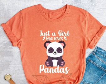 Panda Heart T-shirt Long Sleeve Panda T-shirt Funny Panda - Etsy