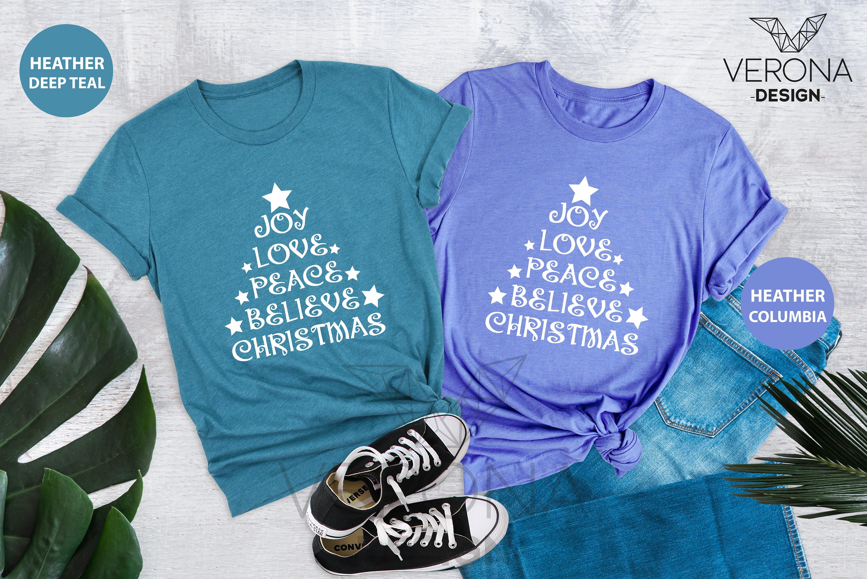 Discover Joy Love Peace Believe Christmas Shirt, Christmas Shirt, Funny Christmas Shirt