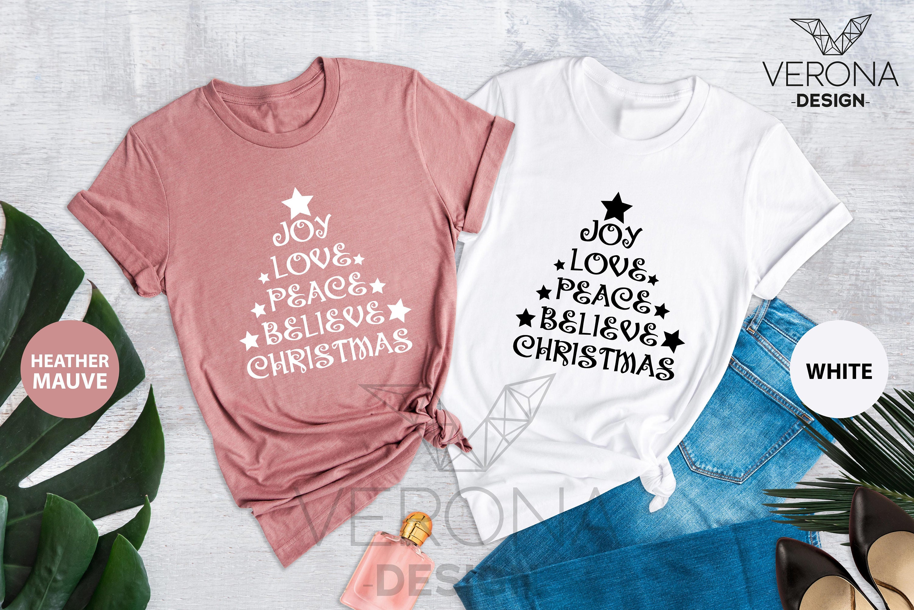 Discover Joy Love Peace Believe Christmas Shirt, Christmas Shirt, Funny Christmas Shirt