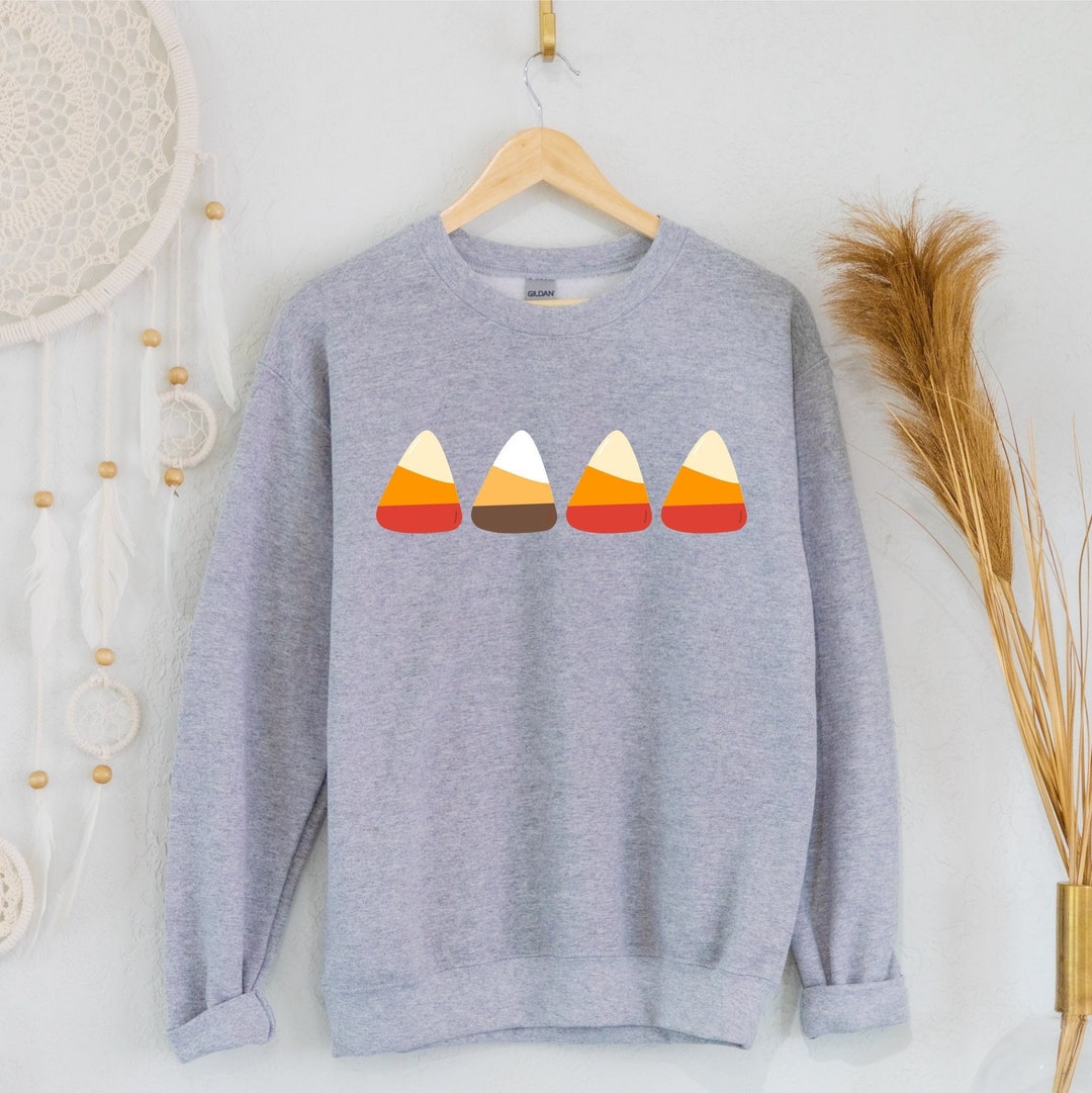 Candy Corn Sweatshirt, Candy Corn Sweater, Vintage Halloween, Retro