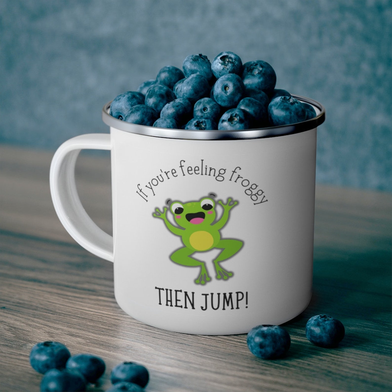 If You're Feeling Froggy Then Jump Frog Mug Froggy Mug Etsy