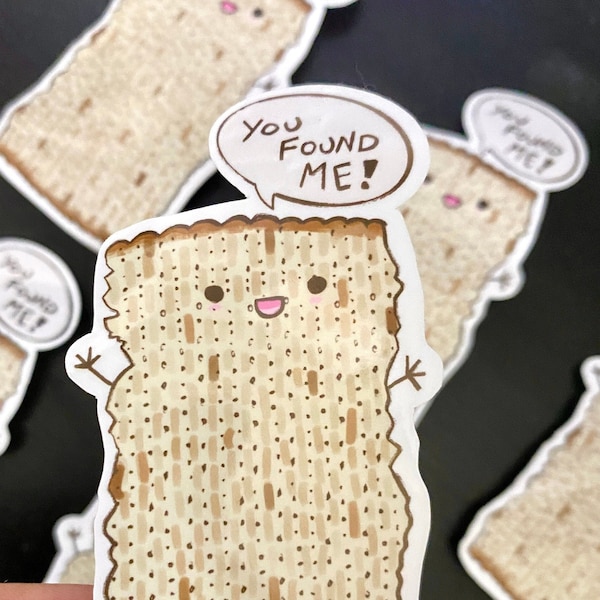 Afikomen Matzah - Passover Pesach - Cute Jewish Vinyl Sticker